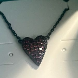 Origami heart necklace